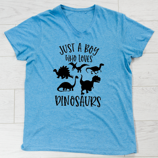 Just a Boy Who Loves Dinosaurs Tshirt