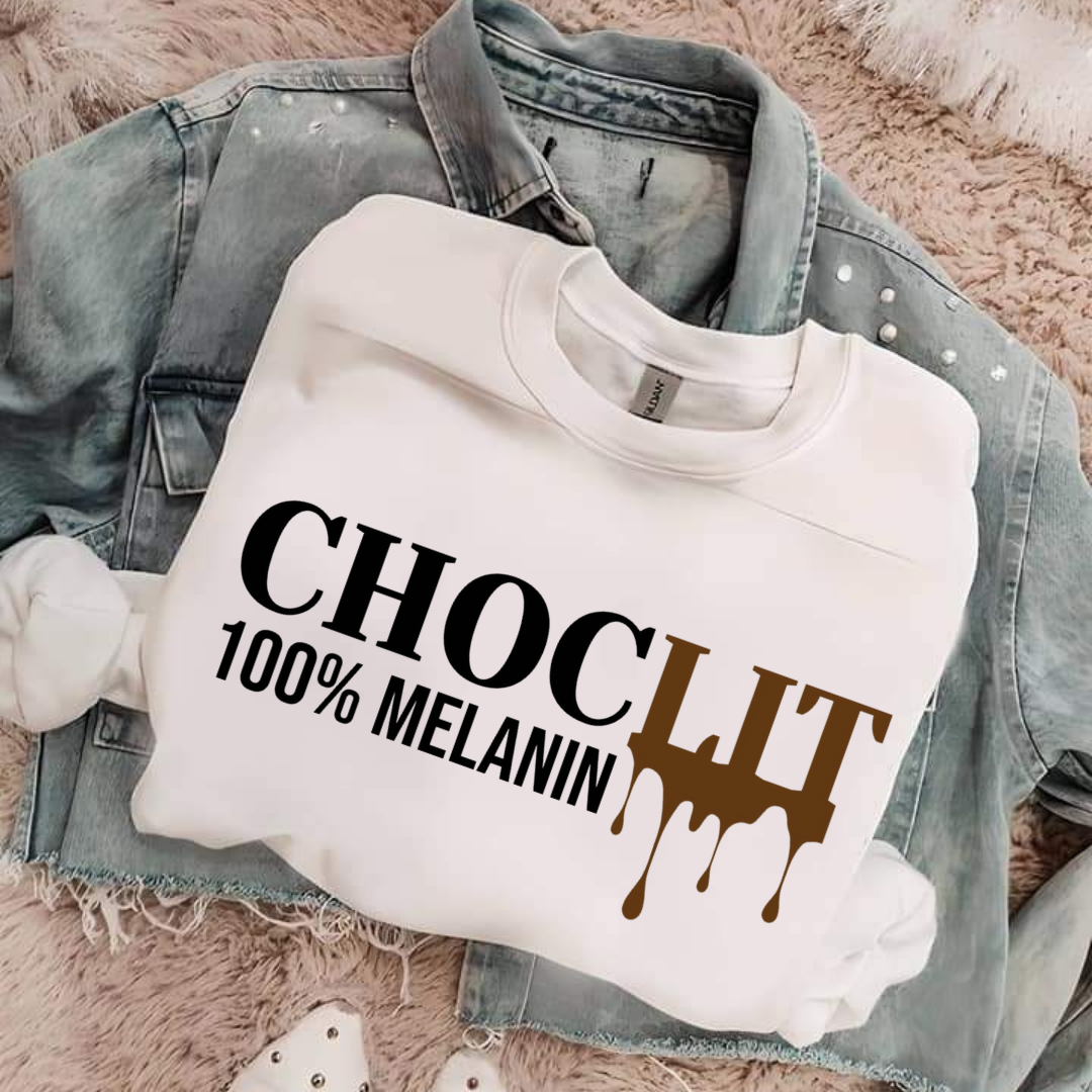 Chocolate 100% Melanin Sweatshirt