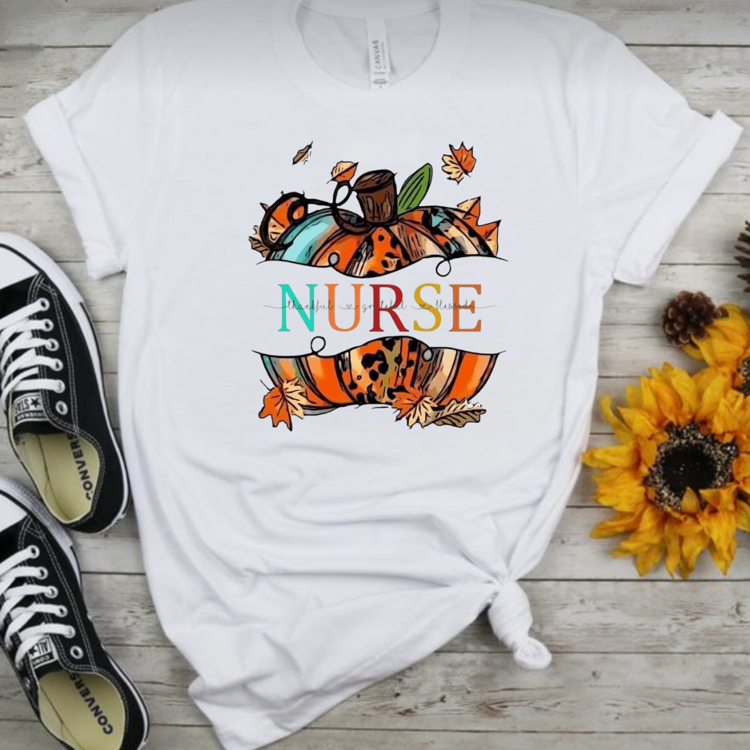 Nurse Thankful, Greatful, Blessed tee