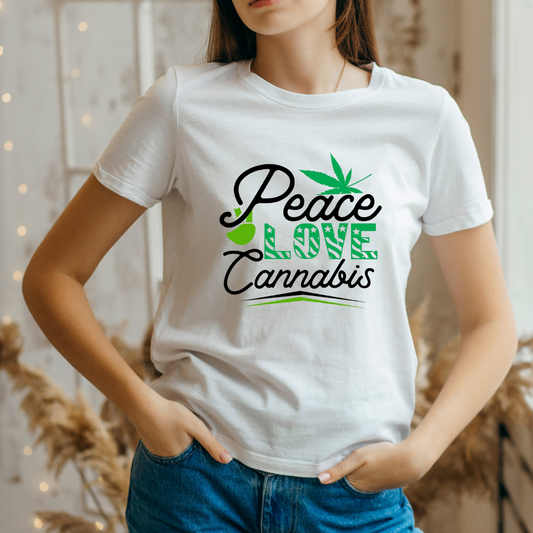 Peace Love Canna Tshirt