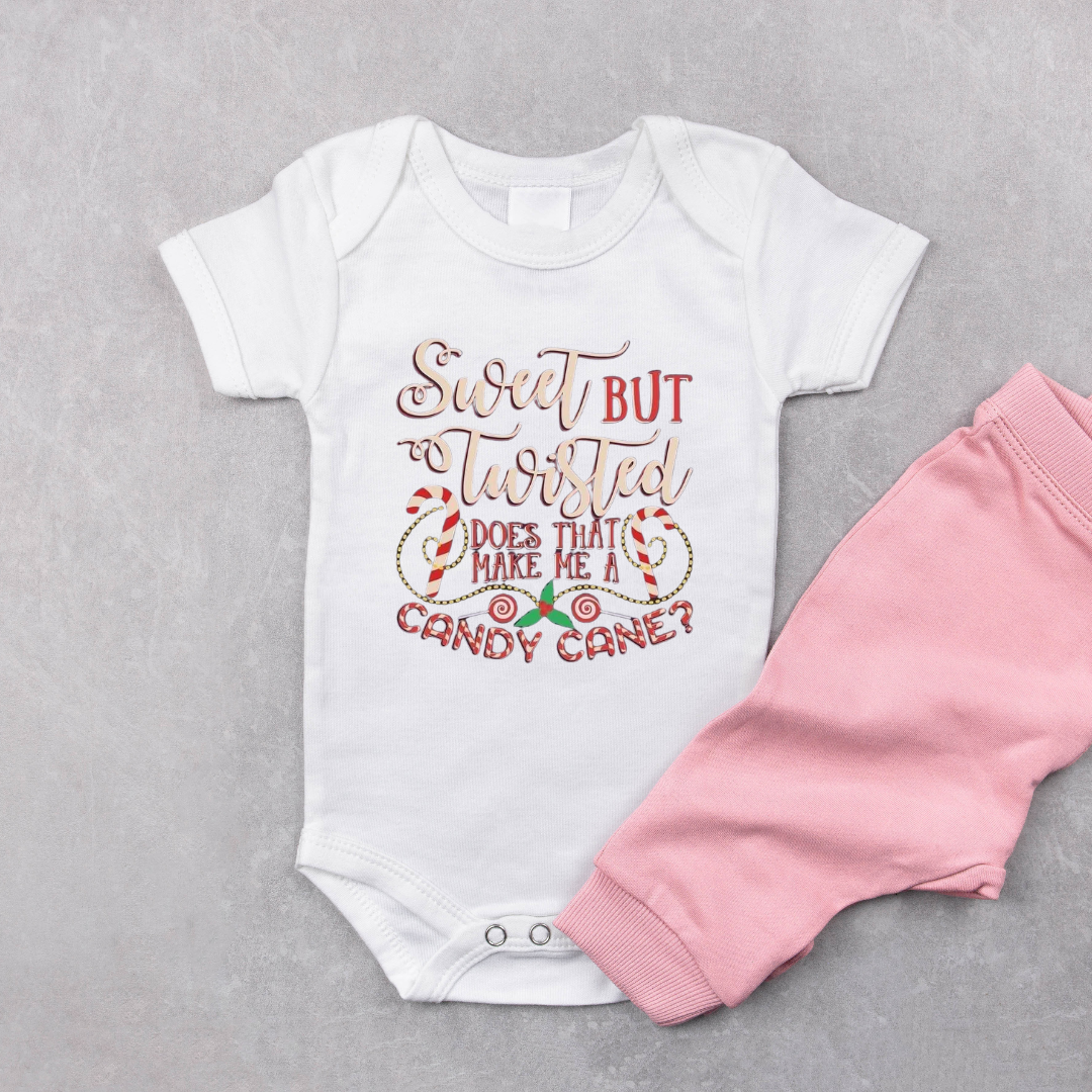 Sweet But Twisted Does that Make Me A Candy Cone? Baby Onesie