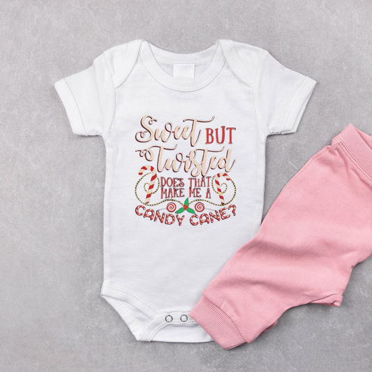 Sweet But Twisted Does that Make Me A Candy Cone? Baby Onesie