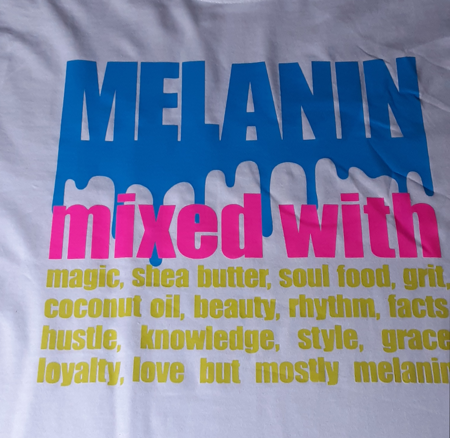 Melanin mixed with ...