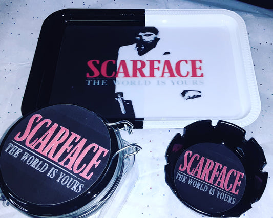 The World Is Yours Scarface Tray Set